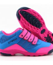Brabo Velcro Blue / Pink JR hockeyschoenen met klittenbandsluiting