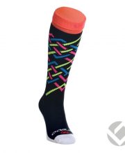 Brabo Socks Stripes Black/Neon