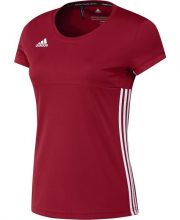 Adidas T16 Team Short Sleeve Tee Women Red DISCOUNT DEALS