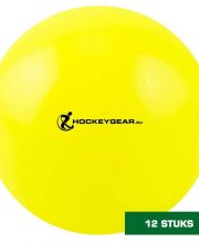 Hockeygear.eu dozijn wedstrijdhockeybal glad geel