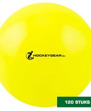 Hockeygear.eu 120 stuks wedstrijdhockeybal glad geel