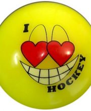 Hockeygear.eu hockeybal Emoticon | geel I love hockey