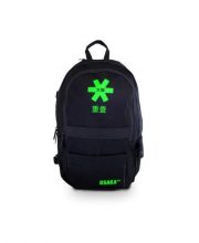Osaka SL Large Backpack – Black Canvas / Green